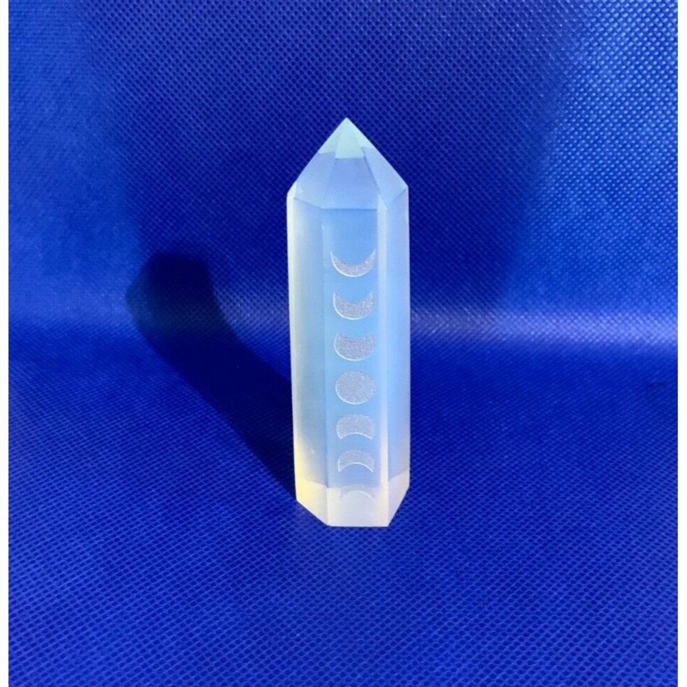 Opalite Gemstone Moon Tower Cycle Spiritual Home Decor